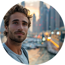 Liam — man with beard, city background, Auckland, New Zealand